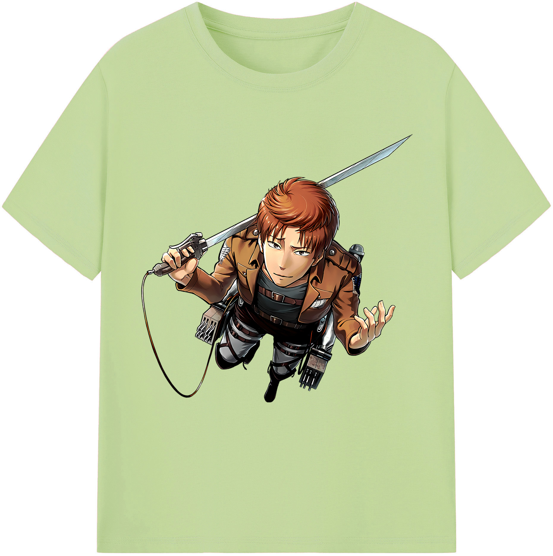 （画像用） 進撃の巨人 Attack on Titan 綿100％半袖Tシャツ（フロントプリント）